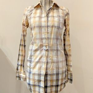 Free people shirt dress plaid